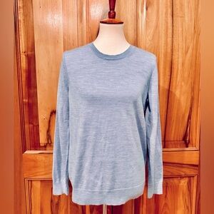 Banana Republic - Extra Fine Merino Wool - Super Soft Sky Blue Sweater - EUC - L